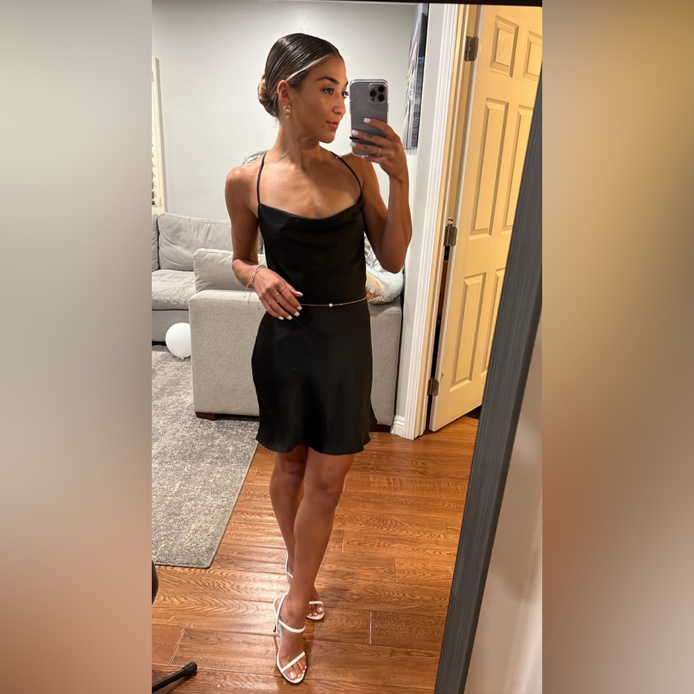 Elegant Black Slip Dress